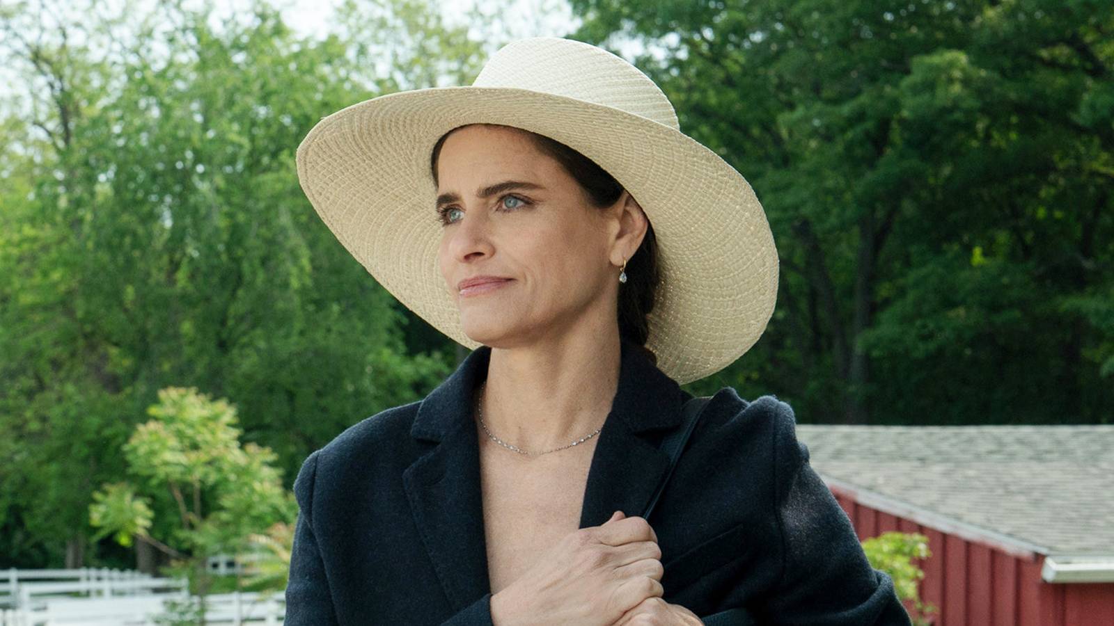 Amanda Peet Reveals the Hilarious Detail She Begs For in Every 'Your Friends & Neighbors' Scene