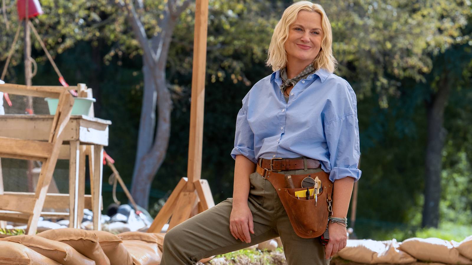 Amy Poehler and Hugh Laurie Dig Into Peacock's Ambitious New Comedy