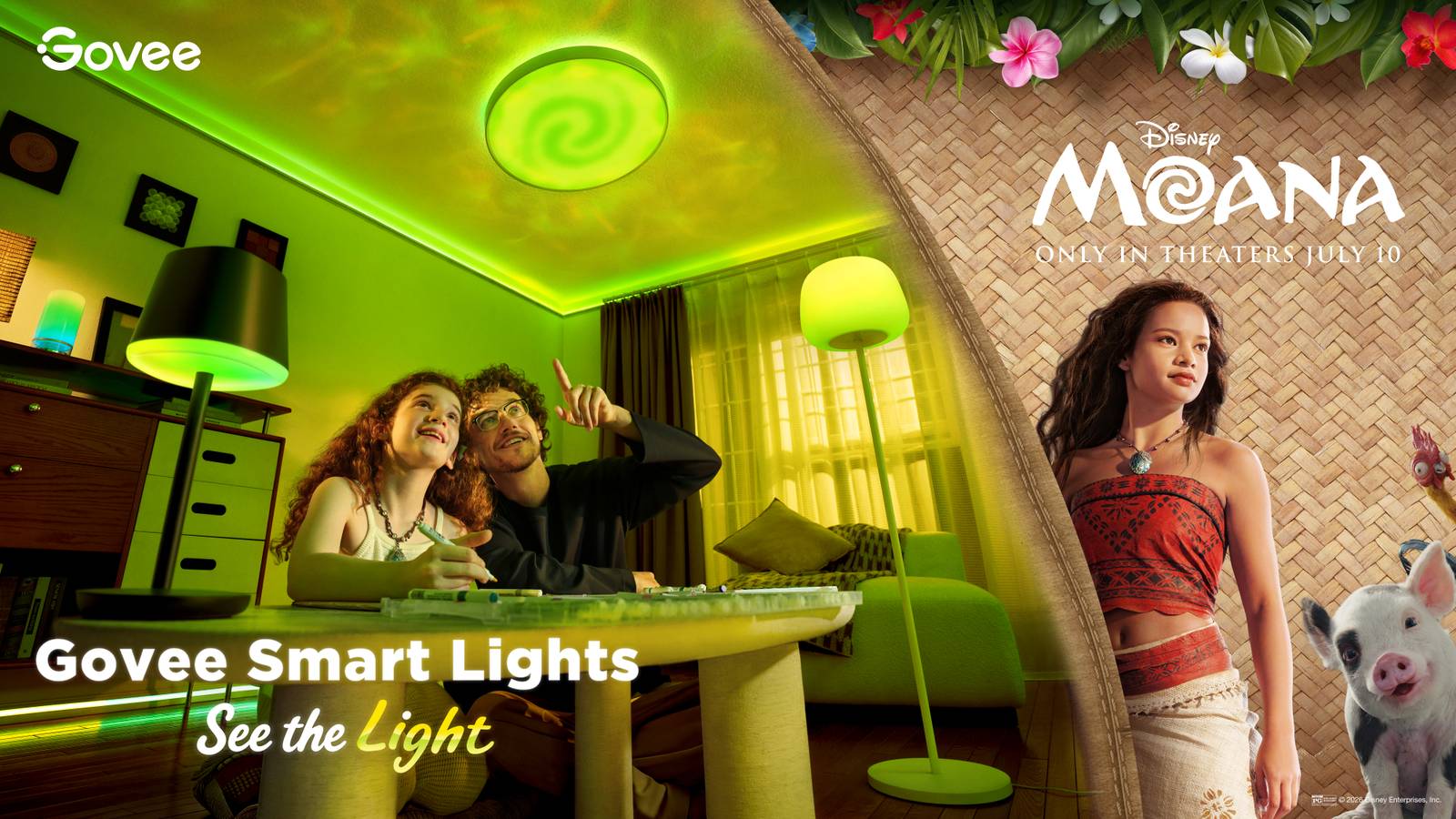 Disney's Moana Magic Comes Home with Govee's New Lighting Effects