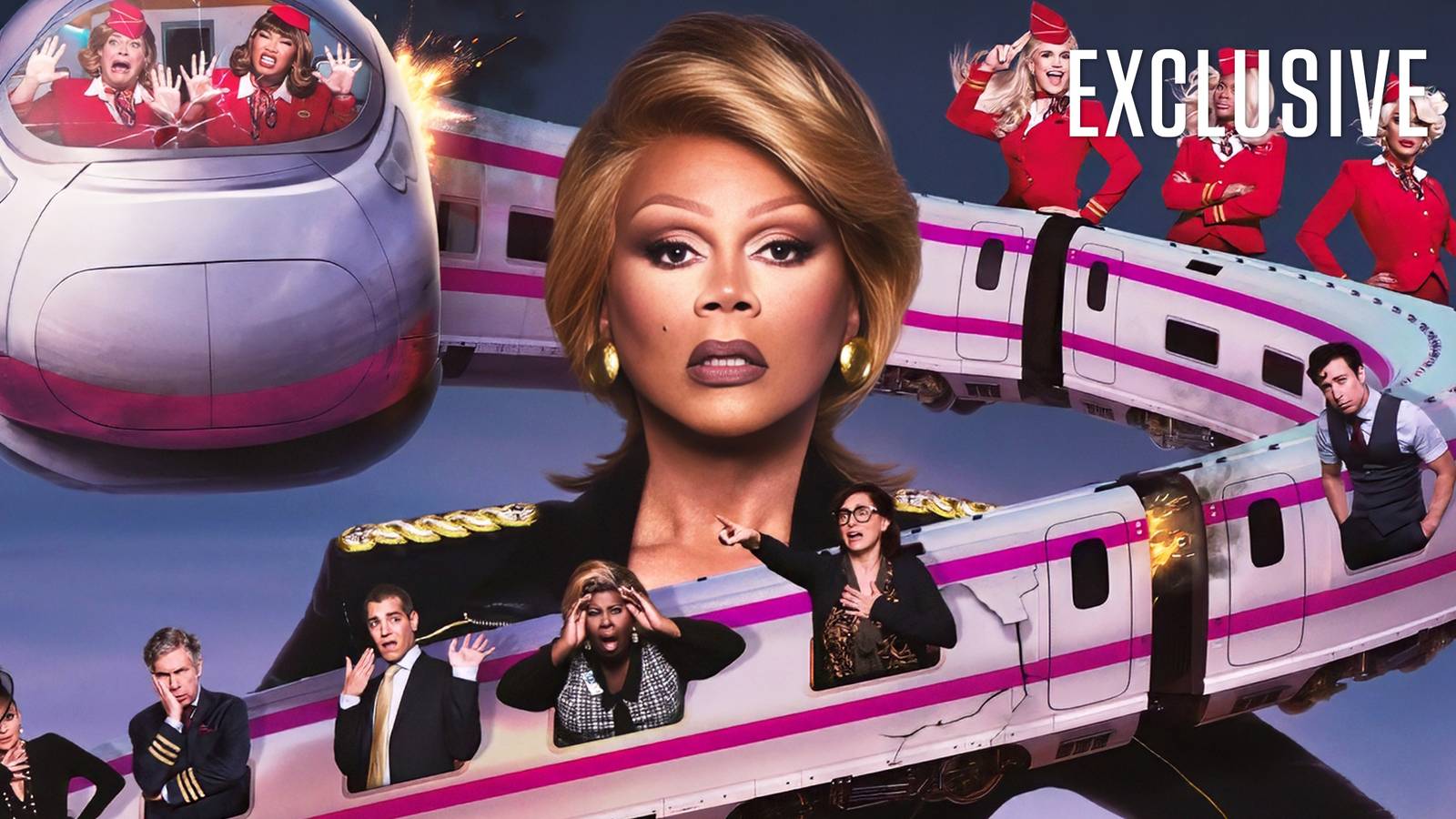 RuPaul's 'Stop! That! Train!' Sneak Peek: A Disaster Comedy That's Pure Drag Chaos